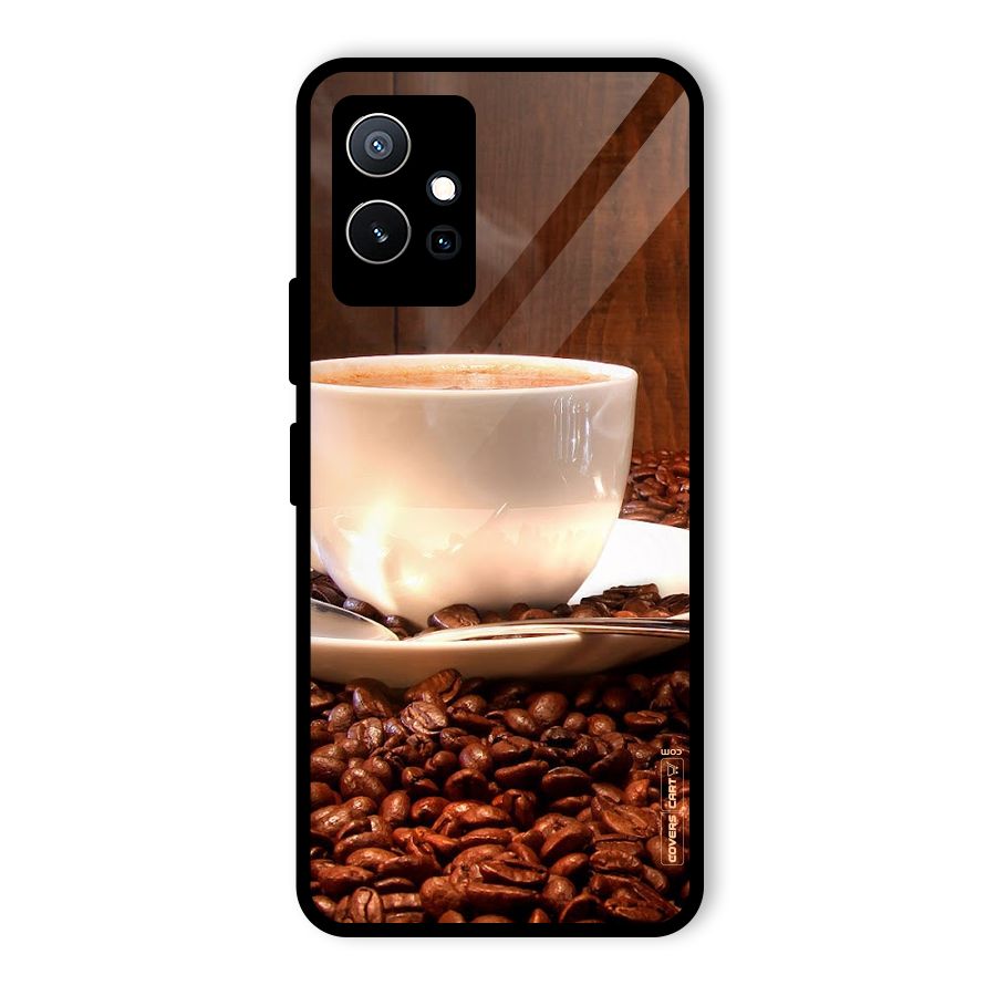 Caffeine Beans Glass Back Case for Vivo Y75 5G