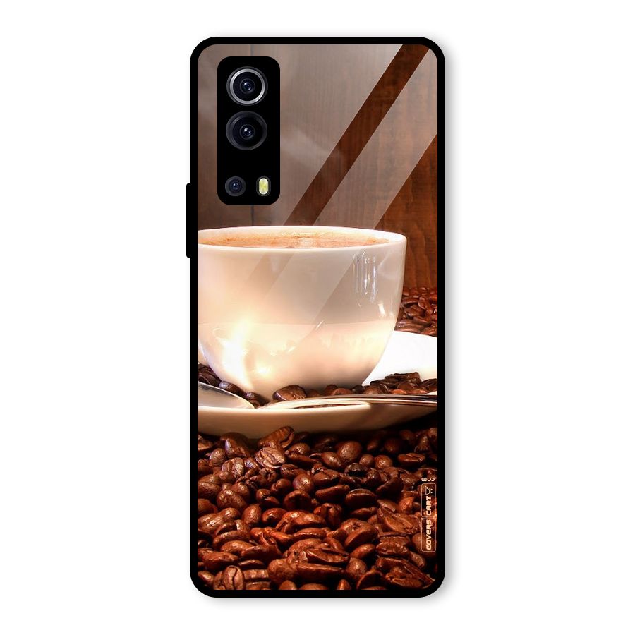 Caffeine Beans Glass Back Case for Vivo iQOO Z3