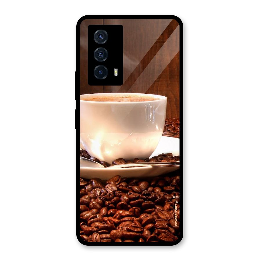 Caffeine Beans Glass Back Case for Vivo iQOO Z5