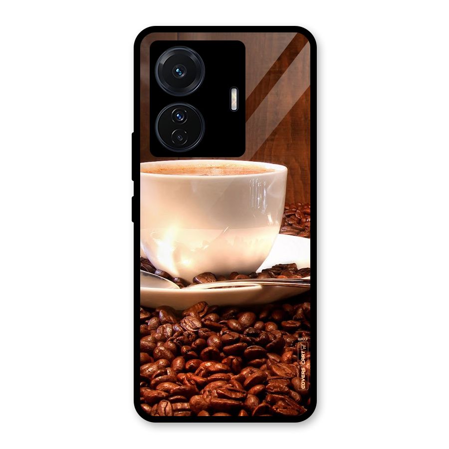 Caffeine Beans Glass Back Case for Vivo iQOO Z6 Pro