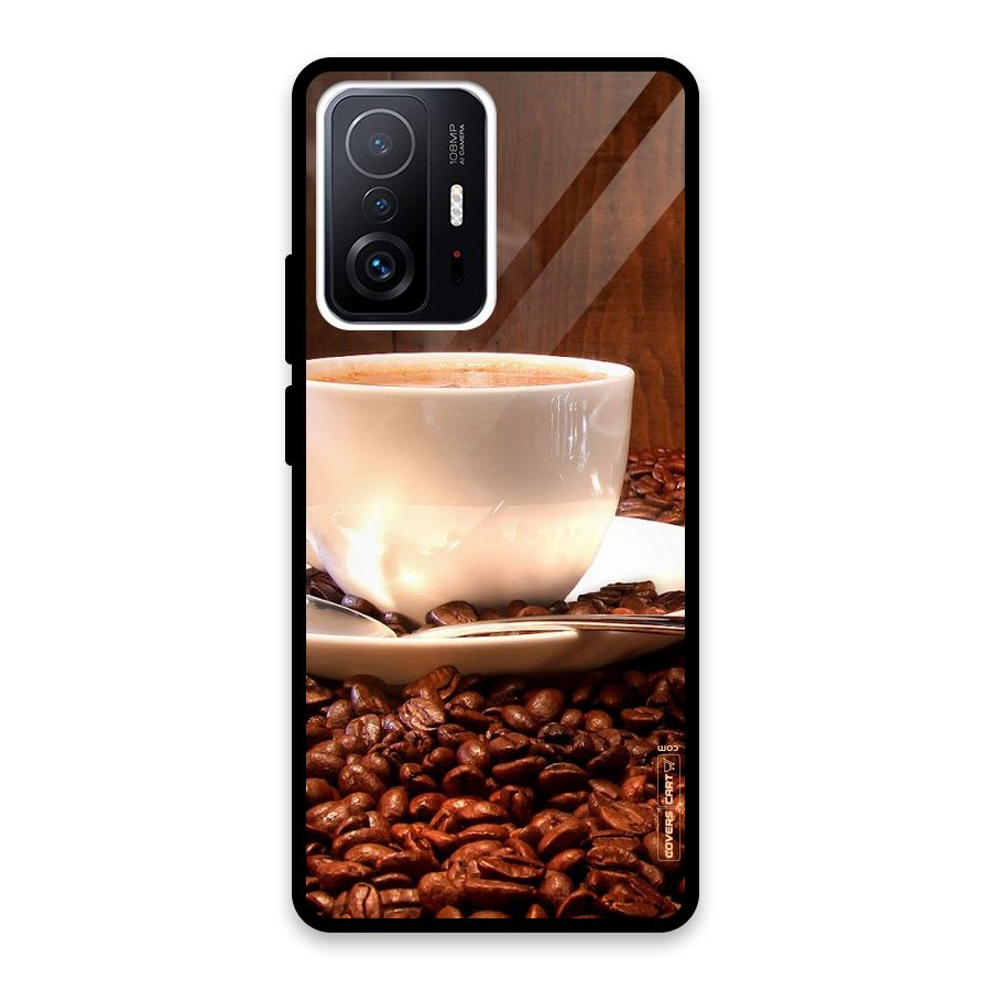 Caffeine Beans Glass Back Case for Xiaomi 11T Pro