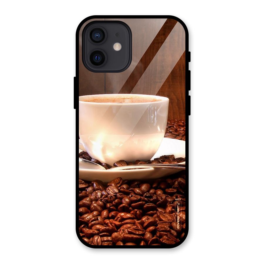 Caffeine Beans Glass Back Case for iPhone 12