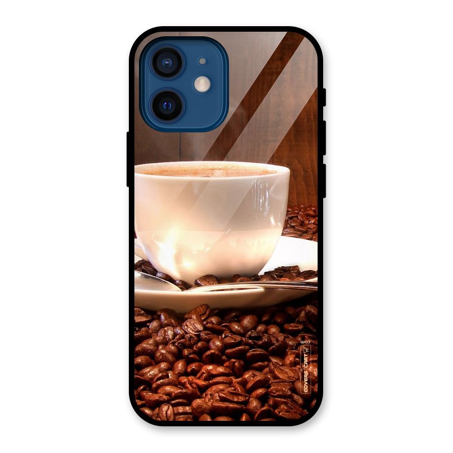 Caffeine Beans Glass Back Case for iPhone 12 Mini