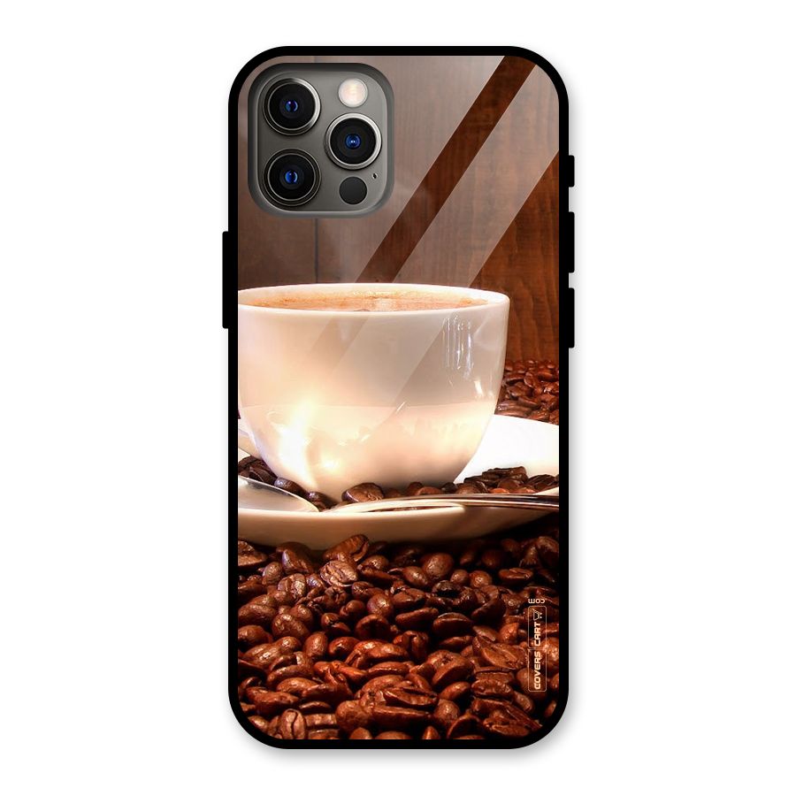 Caffeine Beans Glass Back Case for iPhone 12 Pro