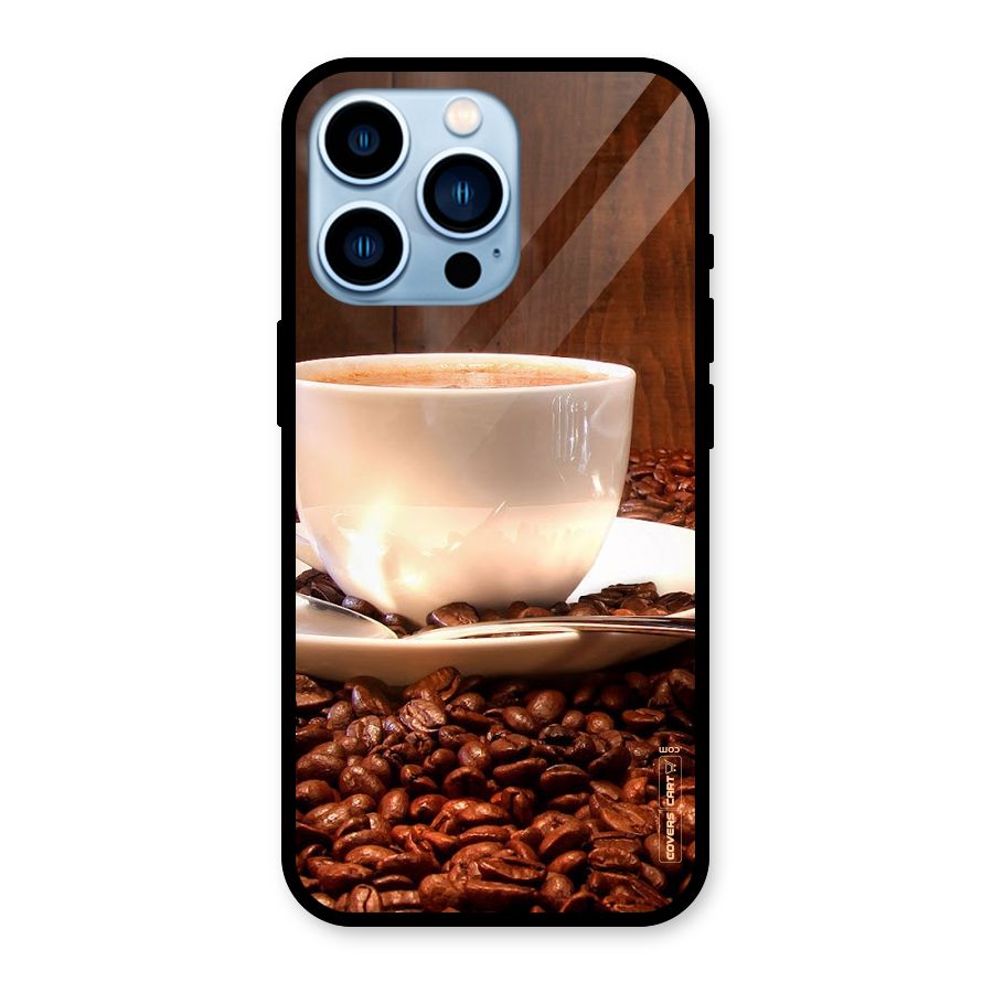 Caffeine Beans Glass Back Case for iPhone 13 Pro