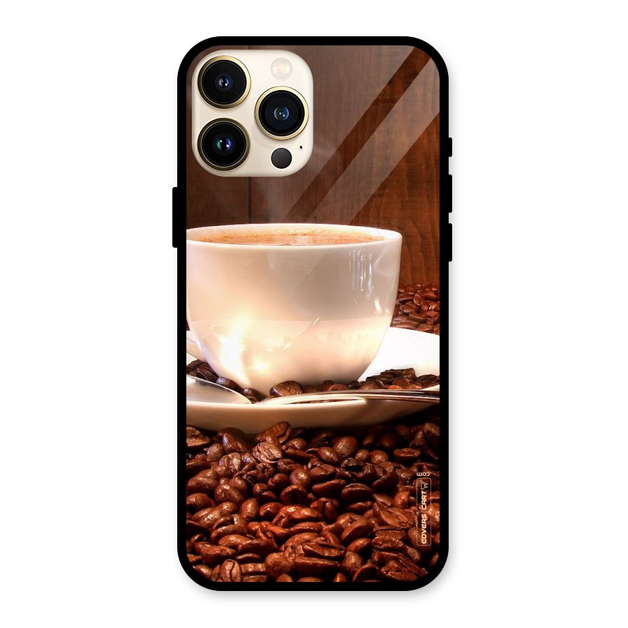 Caffeine Beans Glass Back Case for iPhone 13 Pro Max