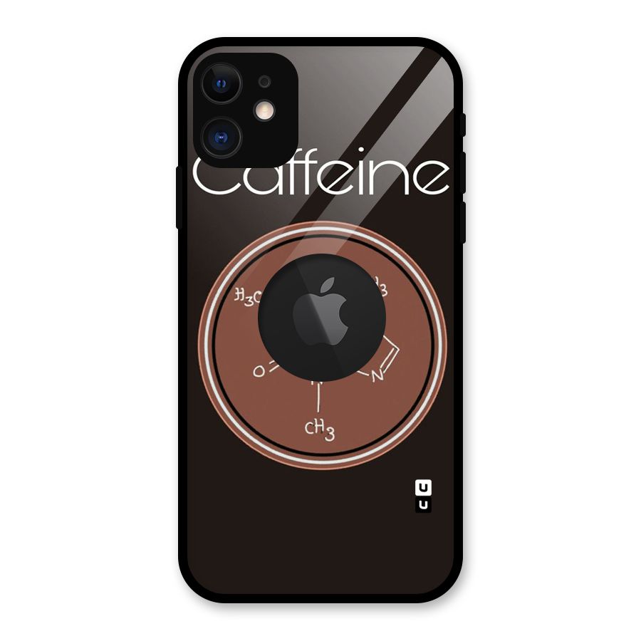 Caffeine Making Glass Back Case for iPhone 11 Logo Cut