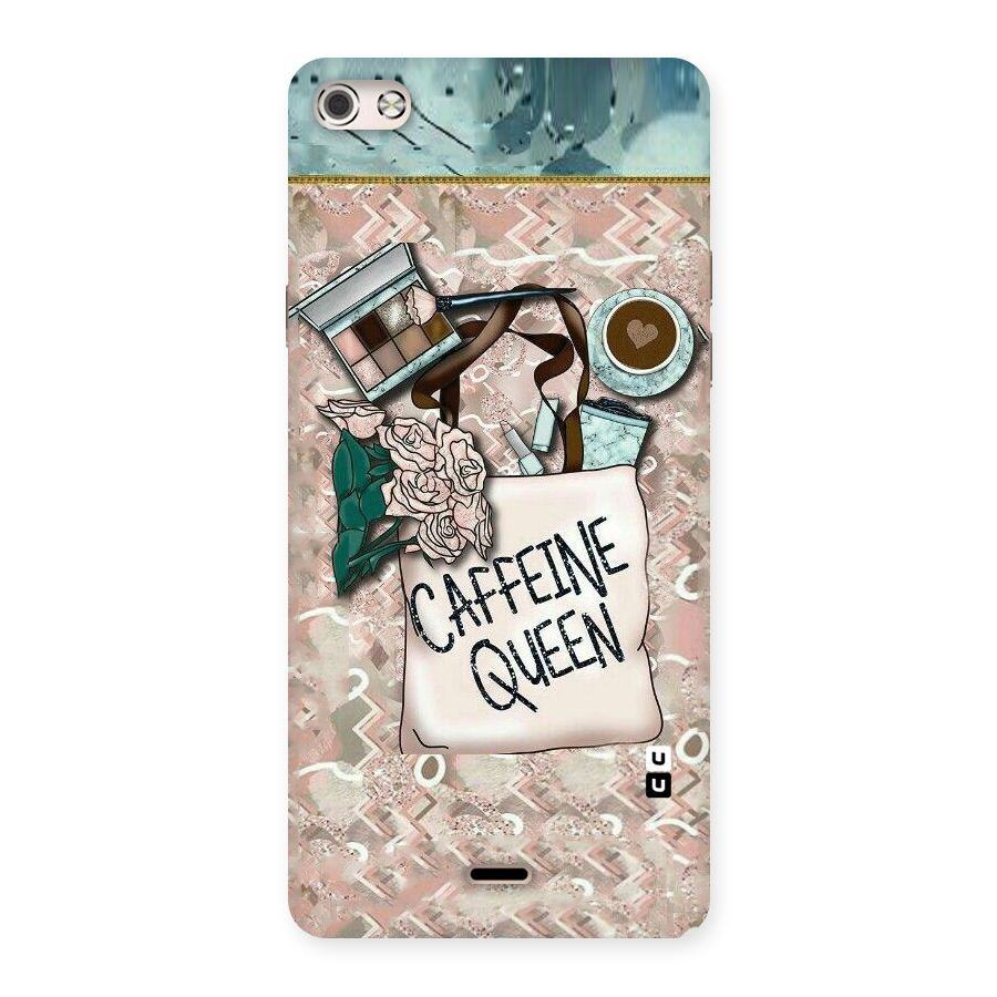Caffeine Queen Back Case for Micromax Canvas Silver 5