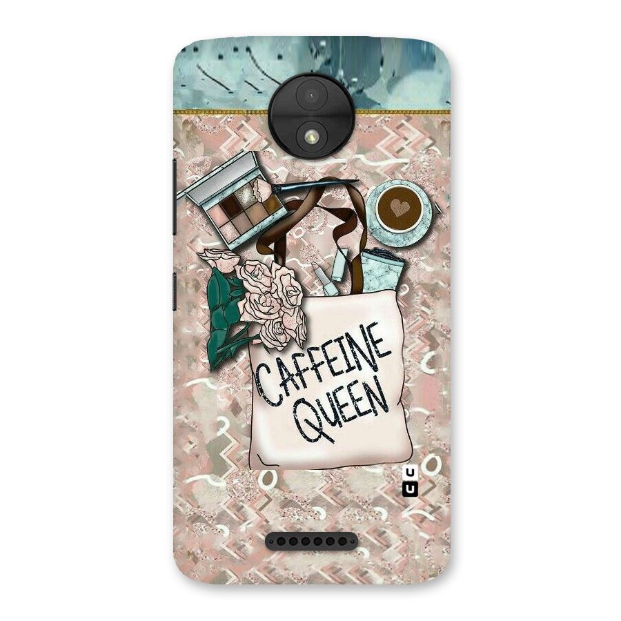 Caffeine Queen Back Case for Moto C