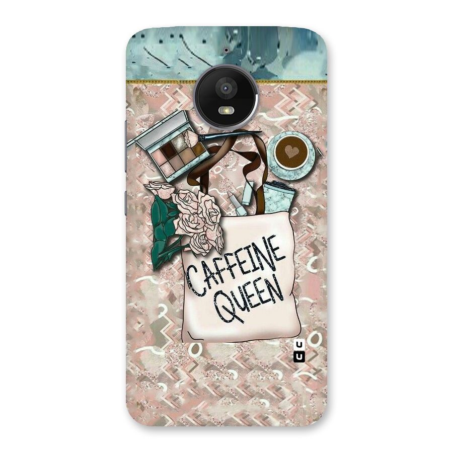 Caffeine Queen Back Case for Moto E4 Plus