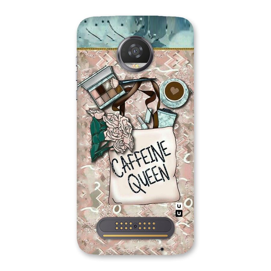 Caffeine Queen Back Case for Moto Z2 Play