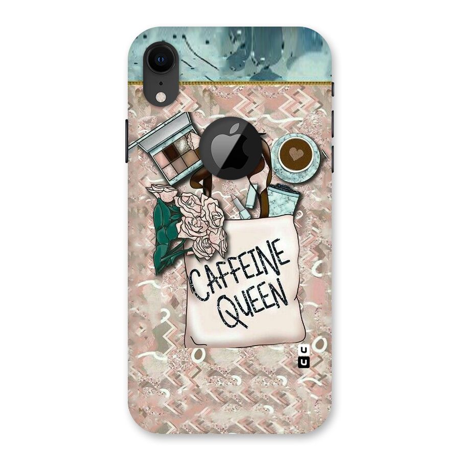 Caffeine Queen Back Case for iPhone XR Logo Cut