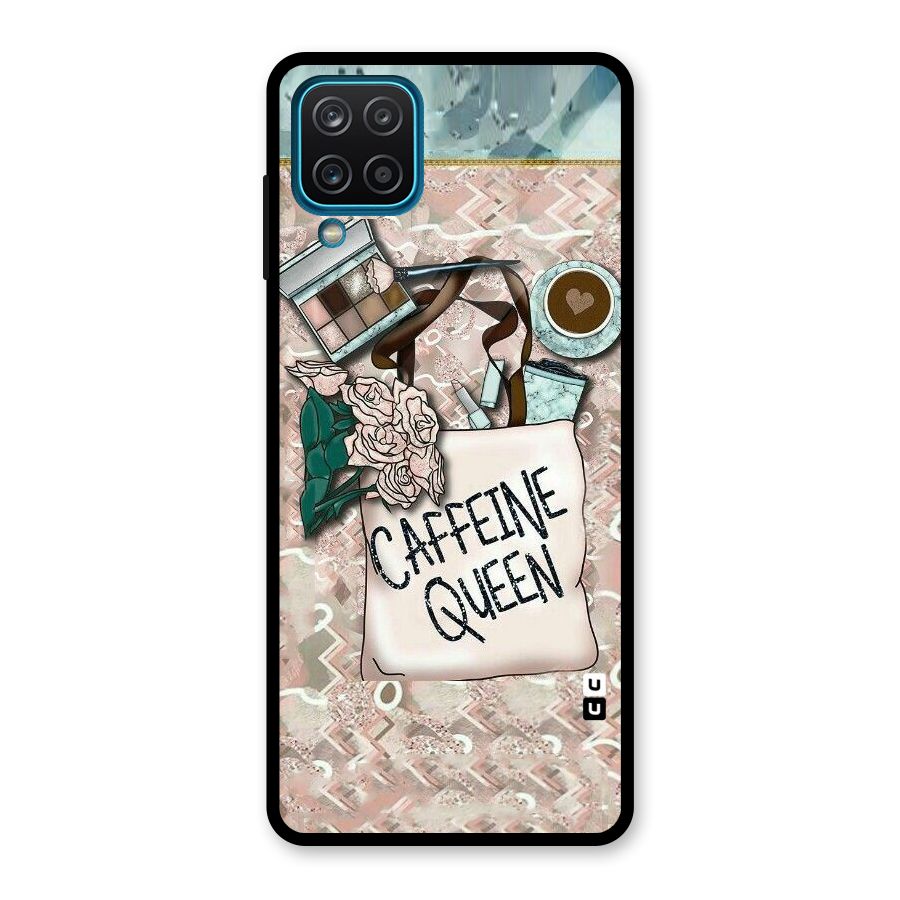 Caffeine Queen Glass Back Case for Galaxy A12