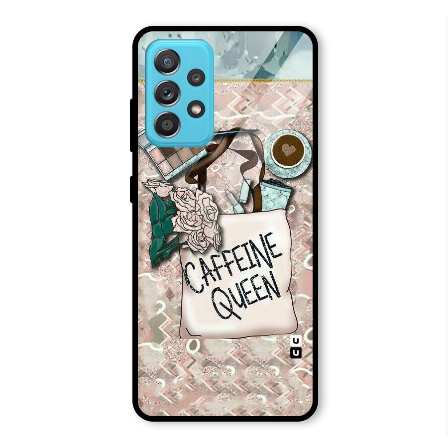 Caffeine Queen Glass Back Case for Galaxy A52