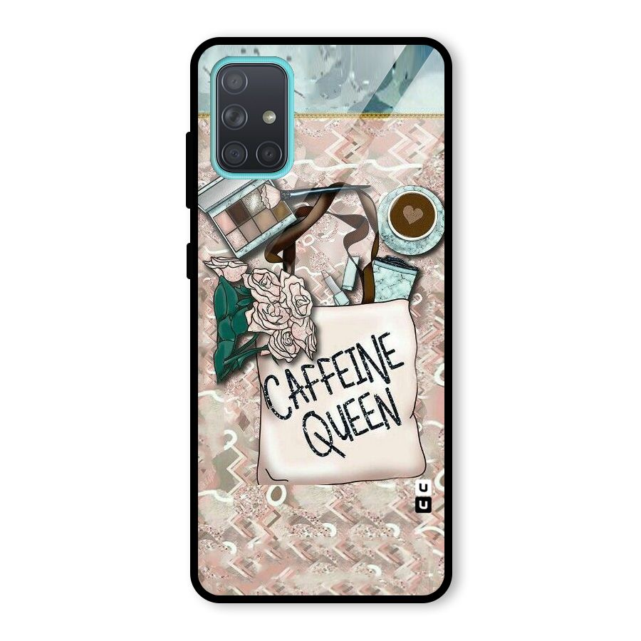 Caffeine Queen Glass Back Case for Galaxy A71
