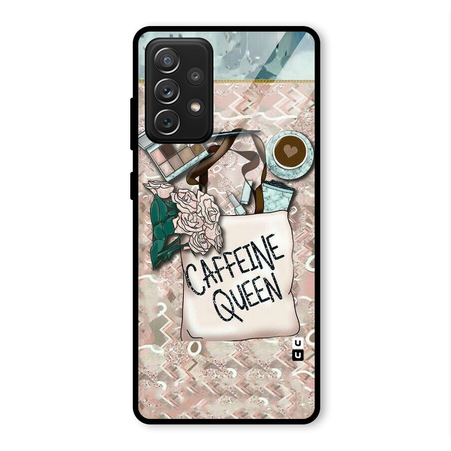Caffeine Queen Glass Back Case for Galaxy A72