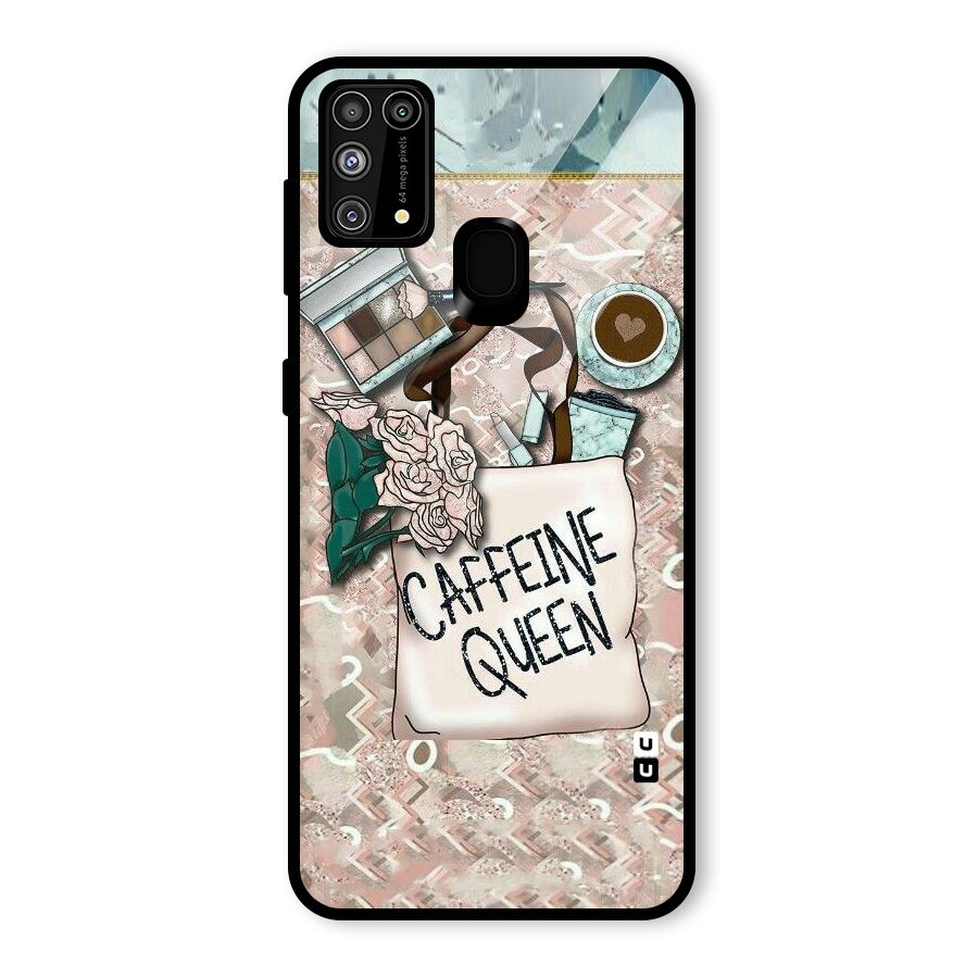 Caffeine Queen Glass Back Case for Galaxy F41