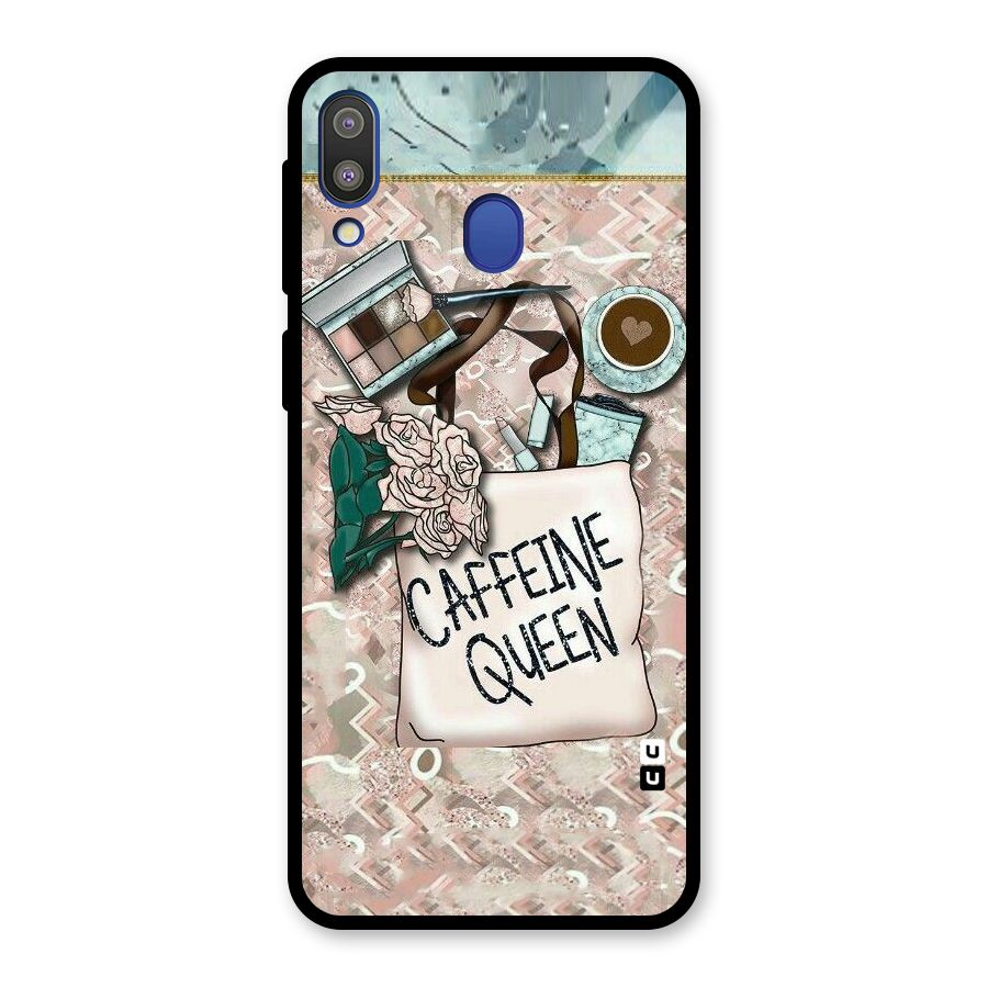 Caffeine Queen Glass Back Case for Galaxy M20