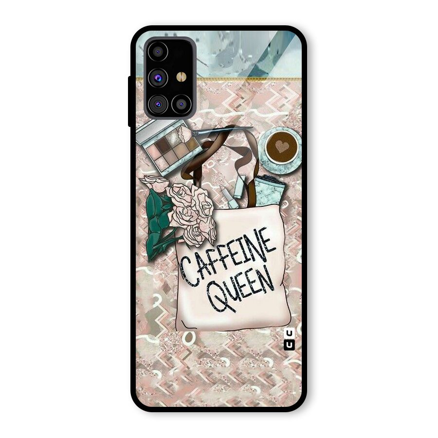 Caffeine Queen Glass Back Case for Galaxy M31s