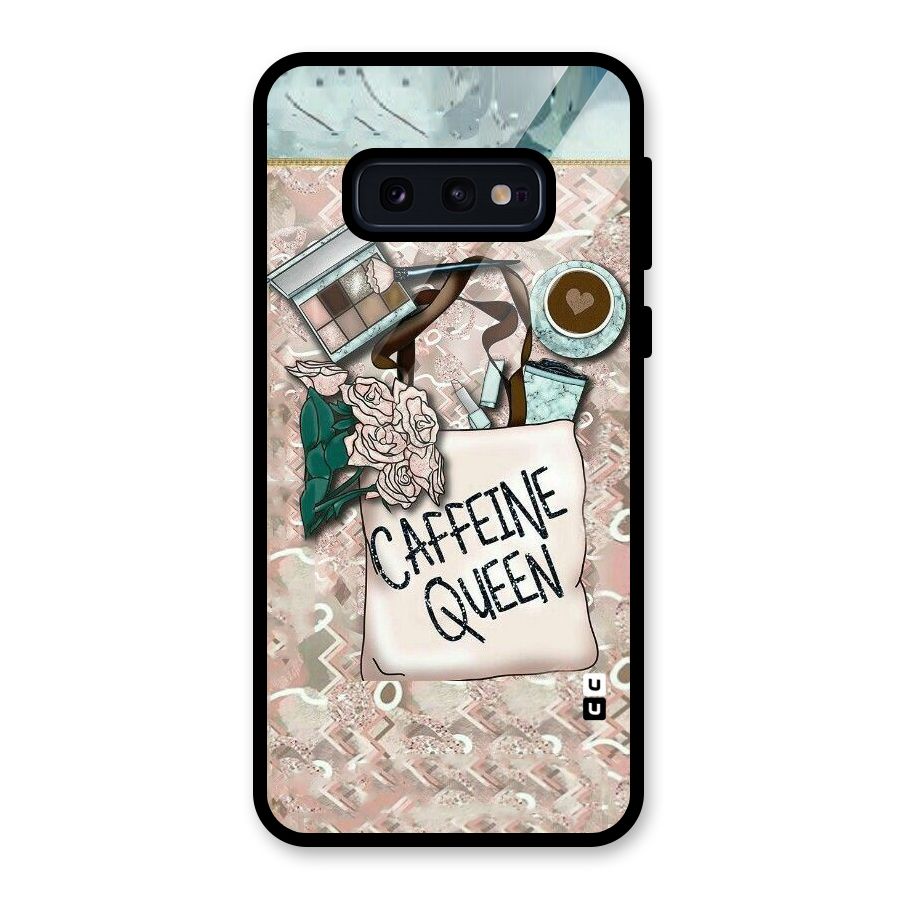 Caffeine Queen Glass Back Case for Galaxy S10e