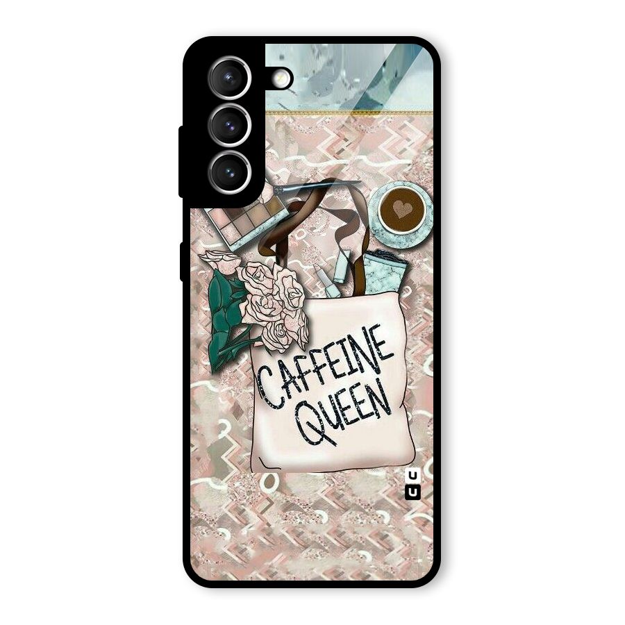 Caffeine Queen Glass Back Case for Galaxy S21 5G