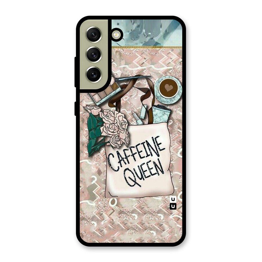 Caffeine Queen Glass Back Case for Galaxy S21 FE 5G
