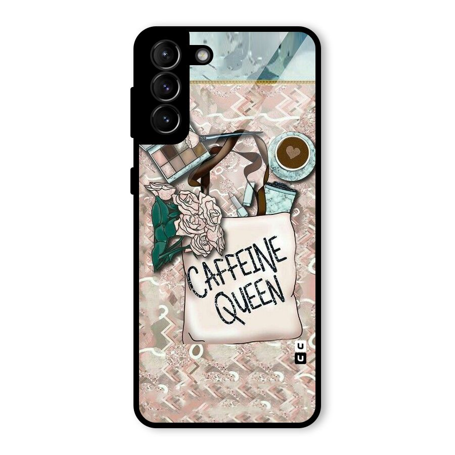 Caffeine Queen Glass Back Case for Galaxy S21 Plus