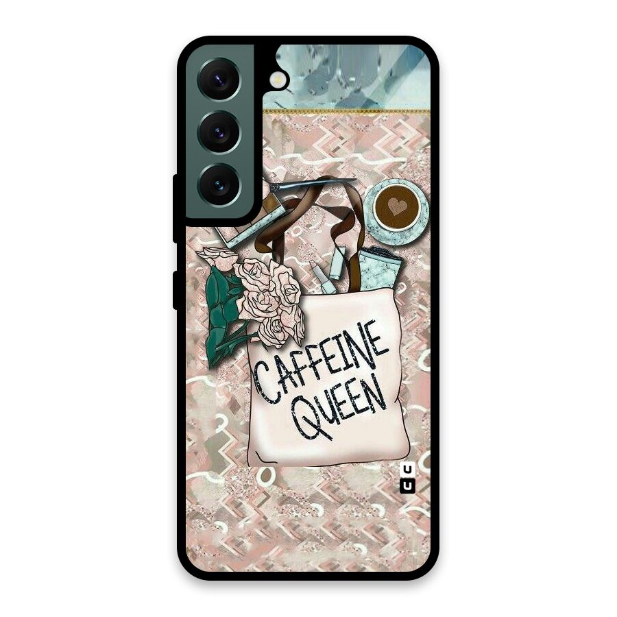 Caffeine Queen Glass Back Case for Galaxy S22 5G