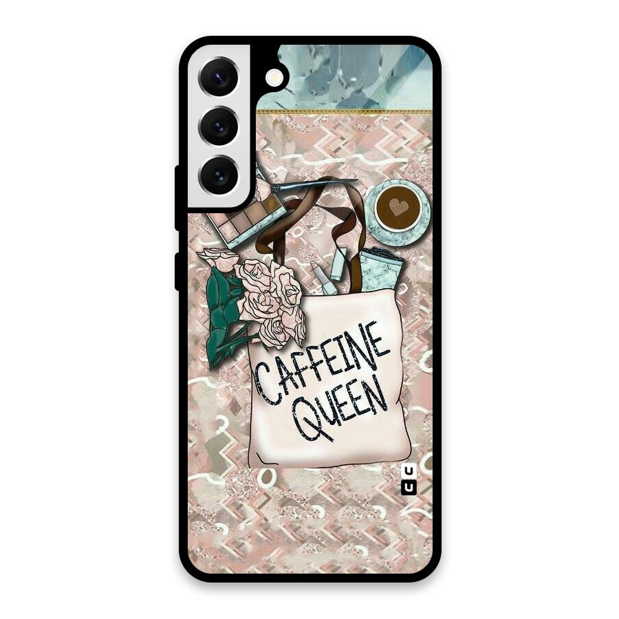 Caffeine Queen Glass Back Case for Galaxy S22 Plus 5G