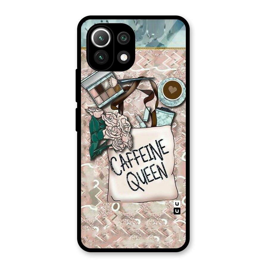 Caffeine Queen Glass Back Case for Mi 11 Lite NE 5G