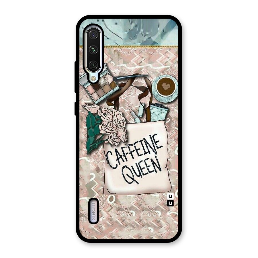 Caffeine Queen Glass Back Case for Mi A3