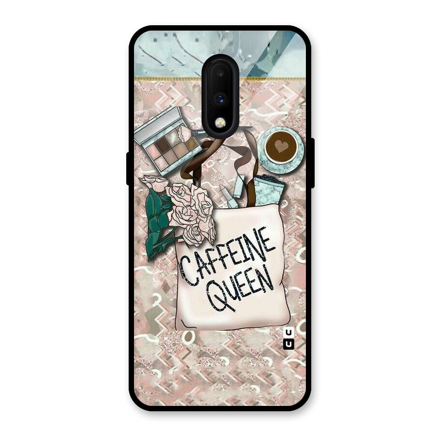 Caffeine Queen Glass Back Case for OnePlus 7