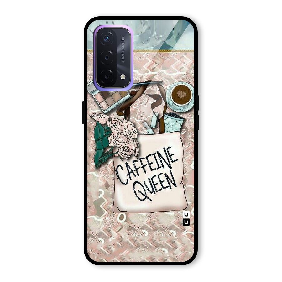 Caffeine Queen Glass Back Case for Oppo A74 5G