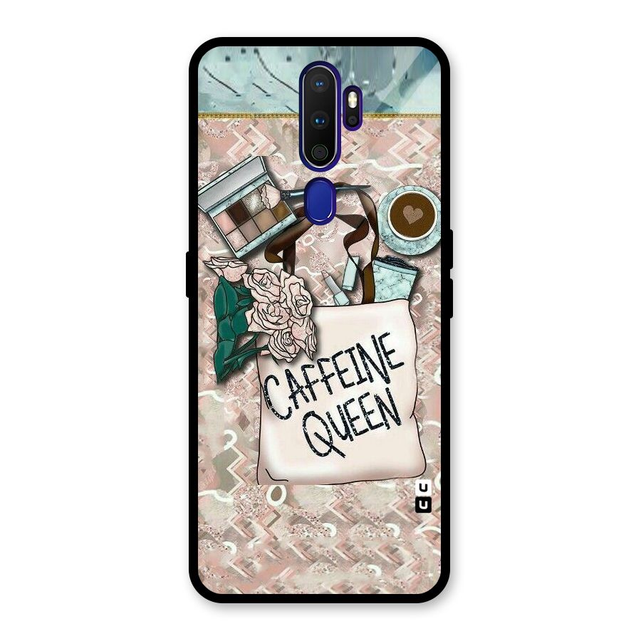 Caffeine Queen Glass Back Case for Oppo A9 (2020)