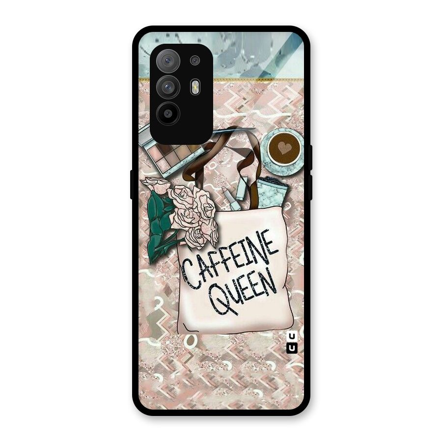 Caffeine Queen Glass Back Case for Oppo F19 Pro Plus 5G