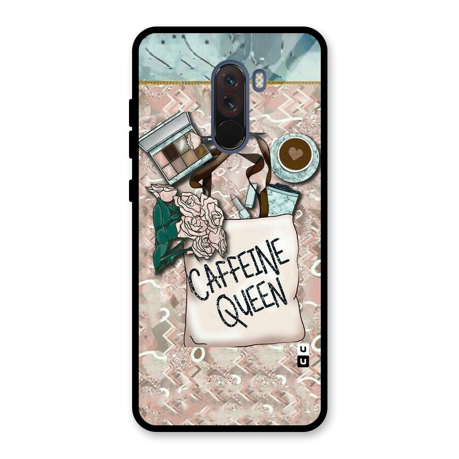 Caffeine Queen Glass Back Case for Poco F1