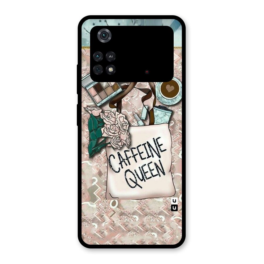 Caffeine Queen Glass Back Case for Poco M4 Pro 4G