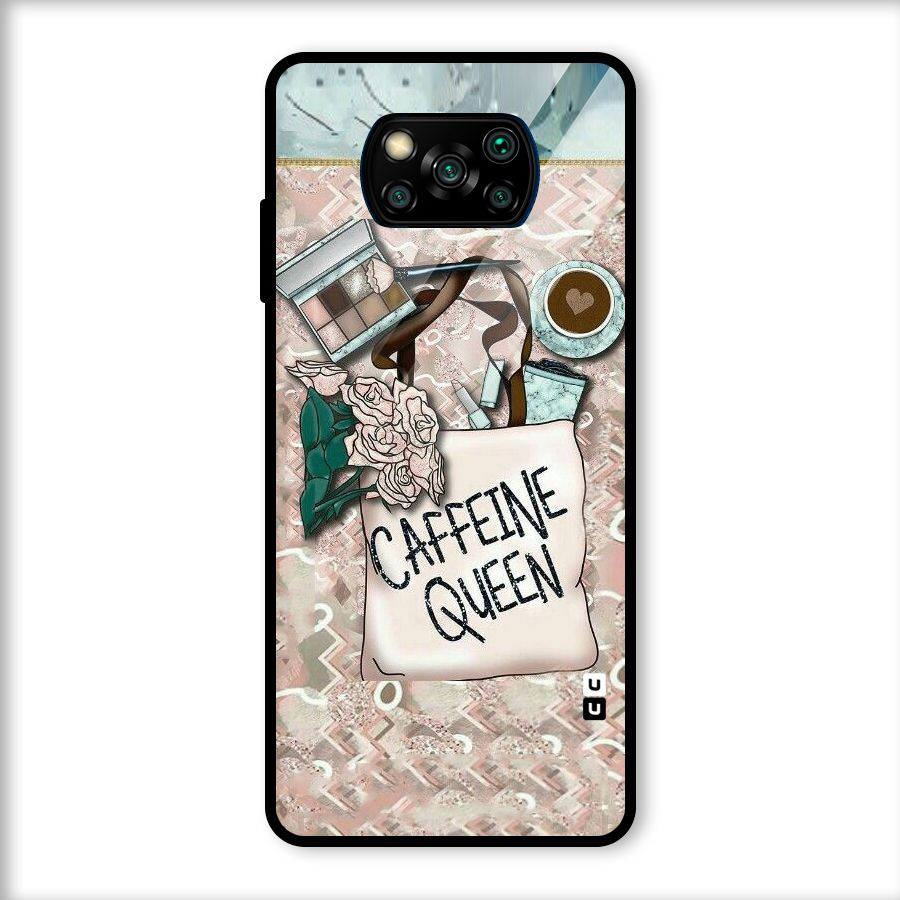 Caffeine Queen Glass Back Case for Poco X3