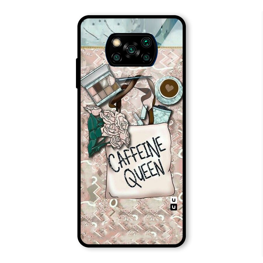 Caffeine Queen Glass Back Case for Poco X3 Pro