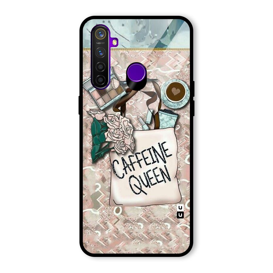 Caffeine Queen Glass Back Case for Realme 5 Pro