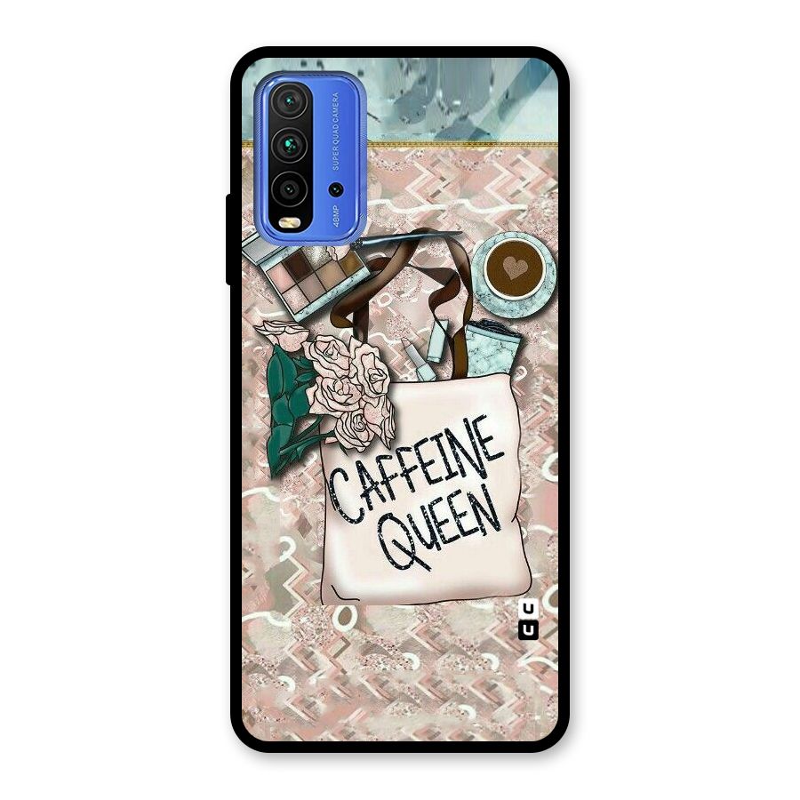 Caffeine Queen Glass Back Case for Redmi 9 Power