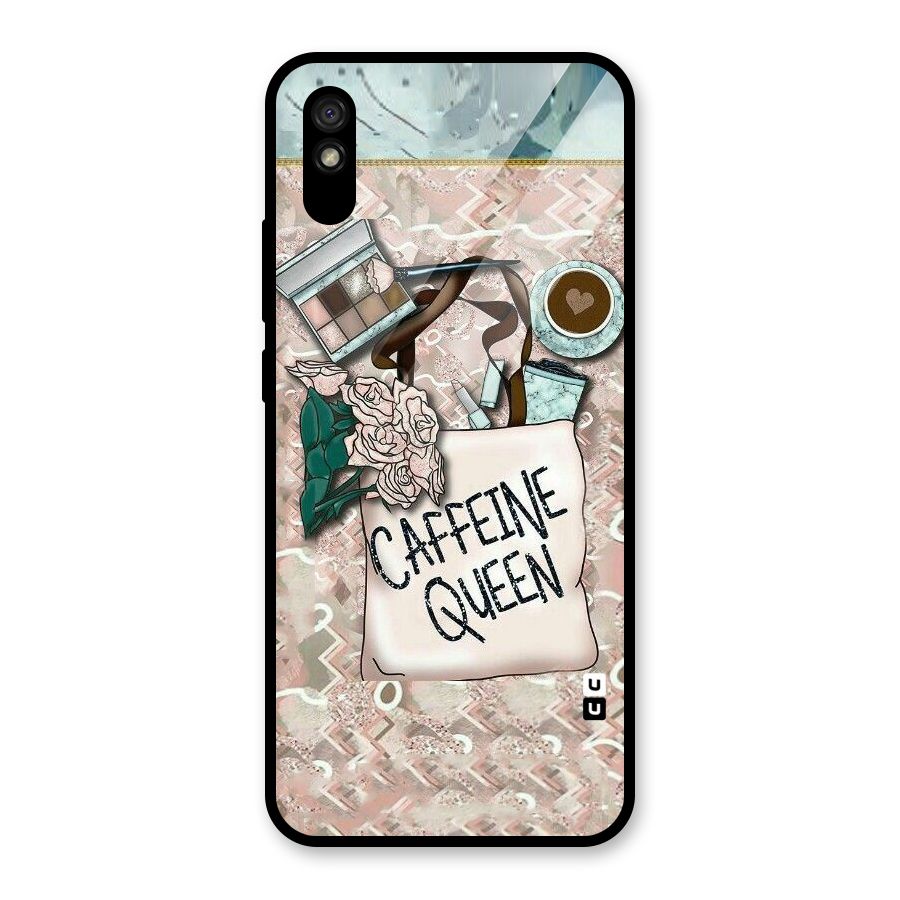 Caffeine Queen Glass Back Case for Redmi 9i