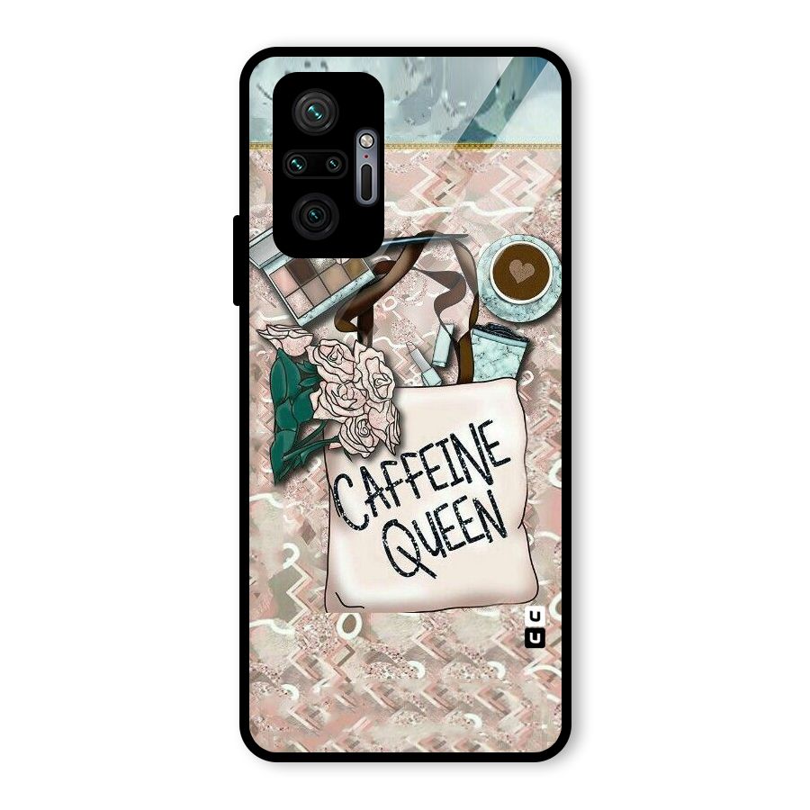 Caffeine Queen Glass Back Case for Redmi Note 10 Pro