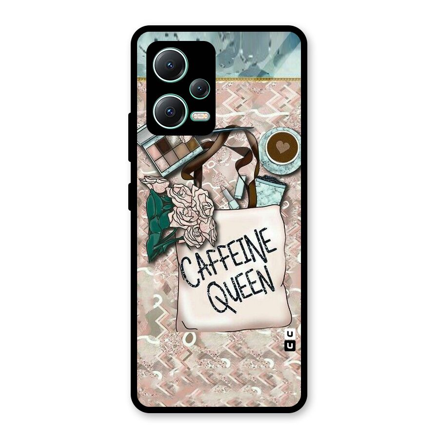 Caffeine Queen Glass Back Case for Redmi Note 12 5G