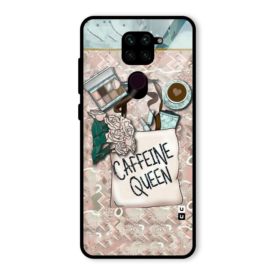 Caffeine Queen Glass Back Case for Redmi Note 9