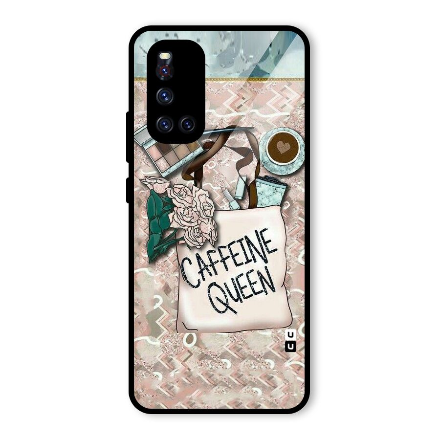 Caffeine Queen Glass Back Case for Vivo V19