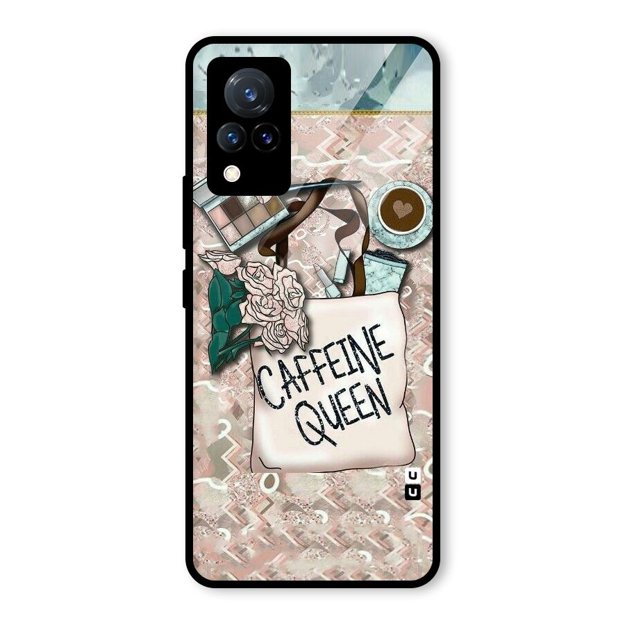 Caffeine Queen Glass Back Case for Vivo V21 5G