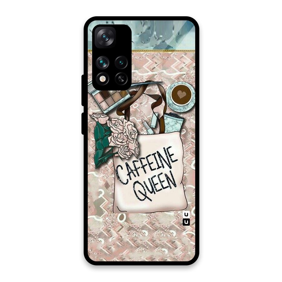 Caffeine Queen Glass Back Case for Xiaomi 11i HyperCharge 5G