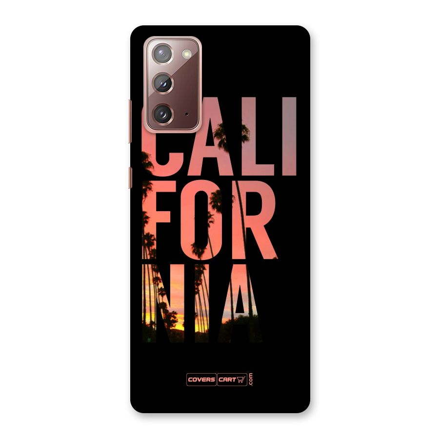 California Back Case for Galaxy Note 20