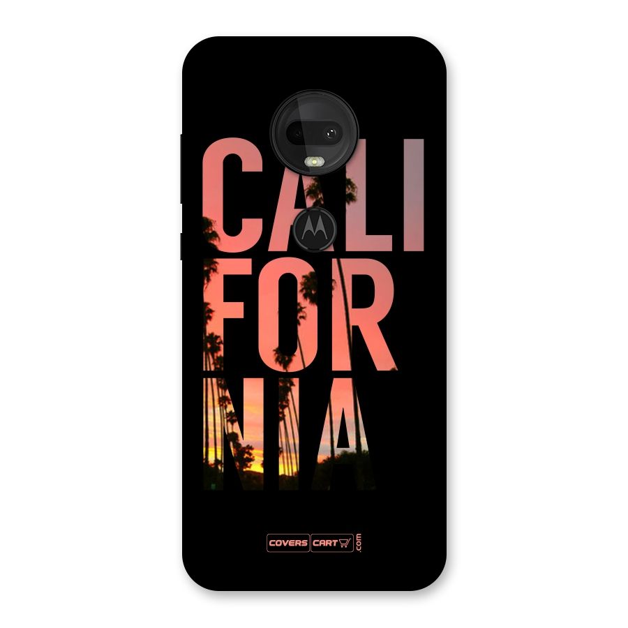 California Back Case for Moto G7